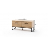 Esikupink TOLEDO tamm / must, 101x38xH46 cm