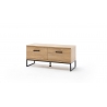 Esikupink TOLEDO tamm / must, 101x38xH46 cm