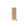 Esikukapp TOLEDO tamm / must, 66x38xH196 cm