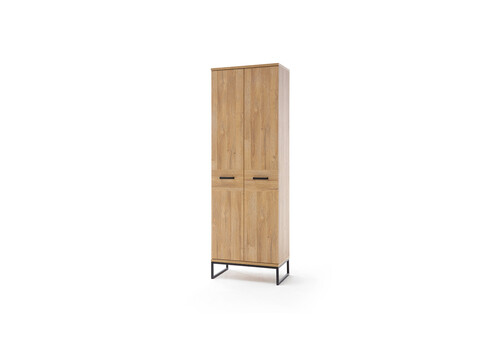 Esikukapp TOLEDO tamm / must, 66x38xH196 cm