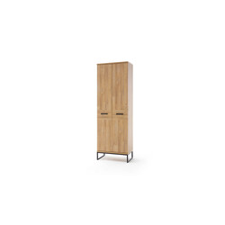 Esikukapp TOLEDO tamm / must, 66x38xH196 cm