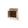 Kummut TOLEDO tamm / must, 81x38xH104 cm