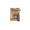 Seinanagi TOLEDO tamm / must, 90x28xH113 cm
