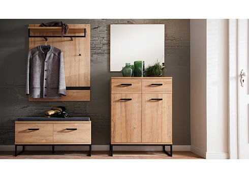 Seinanagi TOLEDO tamm / must, 90x28xH113 cm