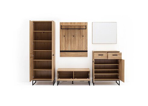 Esikukomplekt TOLEDO tamm / must