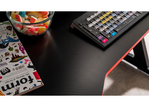 Kirjutuslaud MC-Racing 7 must / punane, 120x60xH73 cm