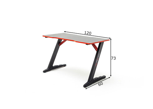 Kirjutuslaud MC-Racing 7 must / punane, 120x60xH73 cm