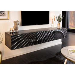 Tv-alus SCORPION must / kuldne, 160x33xH29 cm