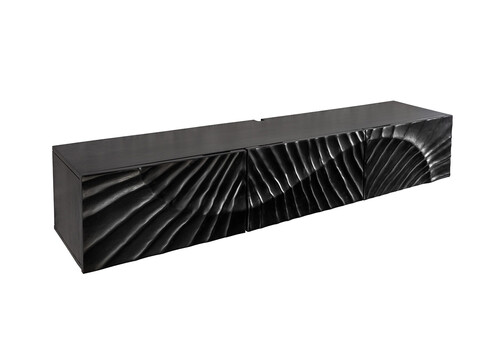 Tv-alus SCORPION must / kuldne, 160x33xH29 cm