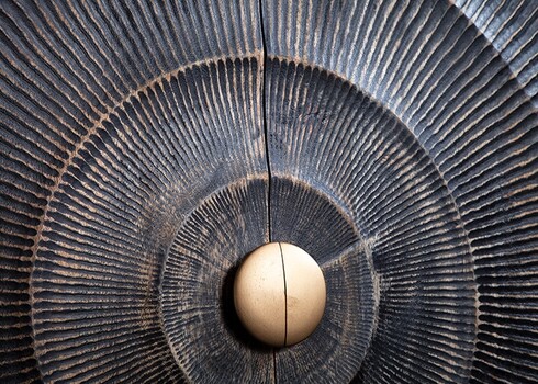 Kapp BAILEY must / kuldne, 100x45xH120 cm