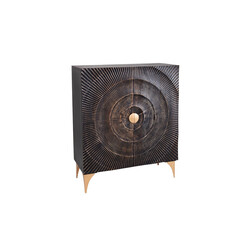 Kapp BAILEY must / kuldne, 100x45xH120 cm