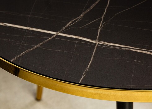 Diivanilaud PARIS antratsiit / kuldne, 45x45xH50 cm