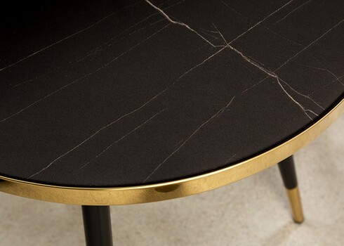 Diivanilaud PARIS antratsiit / kuldne, 45x45xH50 cm