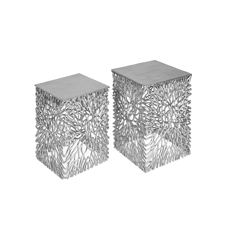 Abilaudade komplekt LEAF hõbedane