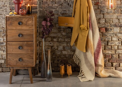 Kummut LORA pruun, 40x40xH88 cm