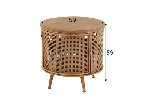 Öökapp SAWA helepruun, 59x59xH59 cm