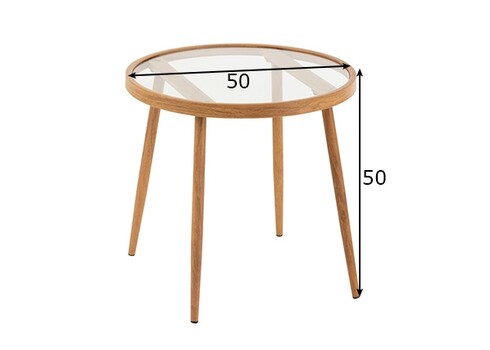 Diivanilaud ZAKHA helepruun, 50x50xH50 cm