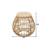 Abilaud BASKY helepruun, 90x36xH50 cm