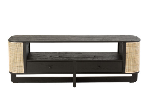 Tv-alus MOLLY must / helepruun, 140x40xH51 cm