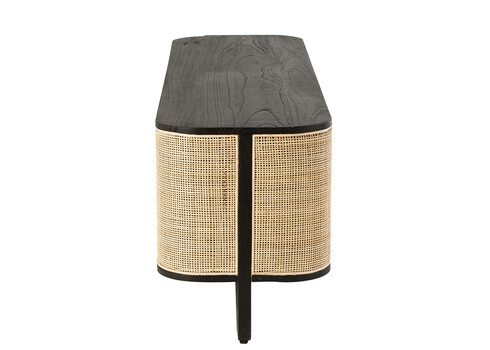 Tv-alus MOLLY must / helepruun, 140x40xH51 cm