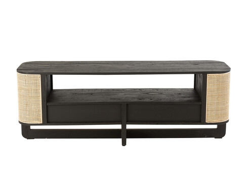 Tv-alus MOLLY must / helepruun, 140x40xH51 cm