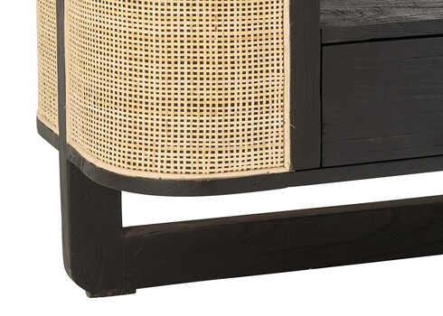 Tv-alus MOLLY must / helepruun, 140x40xH51 cm