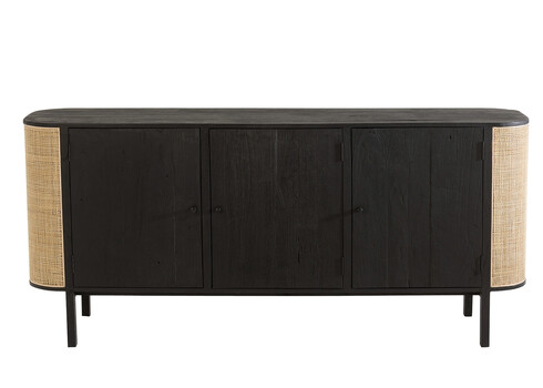 Kummut MOLLY must / helepruun, 180x46xH80 cm