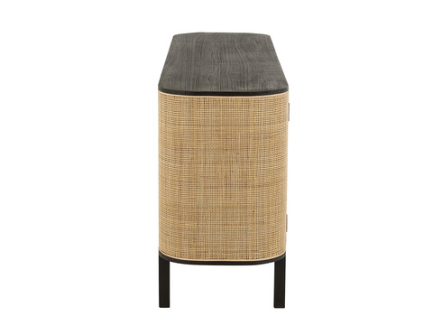 Kummut MOLLY must / helepruun, 180x46xH80 cm