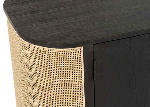 Kummut MOLLY must / helepruun, 180x46xH80 cm