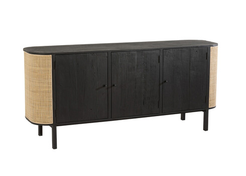 Kummut MOLLY must / helepruun, 180x46xH80 cm