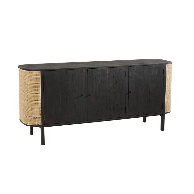 Kummut MOLLY must / helepruun, 180x46xH80 cm