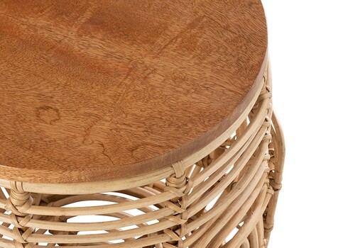 Abilaudade komplekt ELLEN pruun / beež, 2 tk