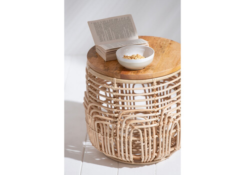 Abilaudade komplekt ELLEN pruun / beež, 2 tk