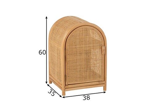 Kapp ELLEN pruun, 38x35xH60 cm