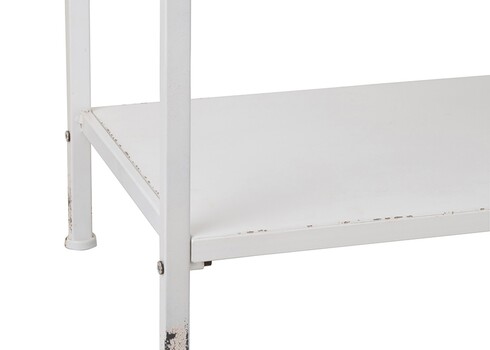 Riiul RUSTIC valge / pruun, 55x38xH140 cm