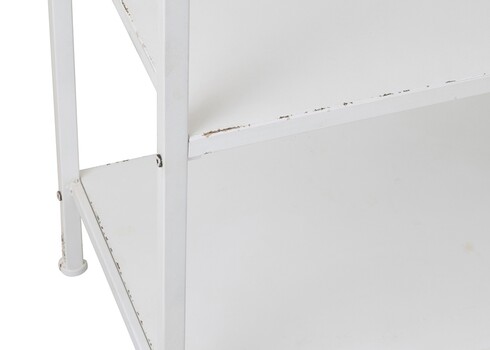 Riiul RUSTIC valge / pruun, 55x38xH140 cm