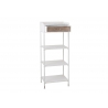 Riiul RUSTIC valge / pruun, 55x38xH140 cm