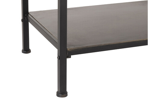 Riiul RUSTIC must / pruun, 55x38xH140 cm