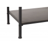 Riiul RUSTIC must / pruun, 55x38xH140 cm
