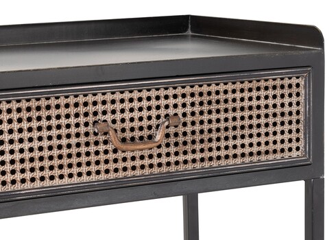 Riiul RUSTIC must / pruun, 55x38xH140 cm