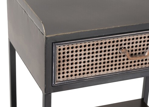 Riiul RUSTIC must / pruun, 55x38xH140 cm