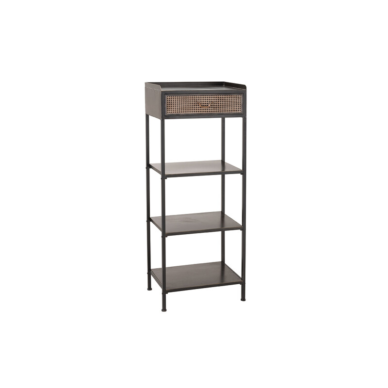 Riiul RUSTIC must / pruun, 55x38xH140 cm