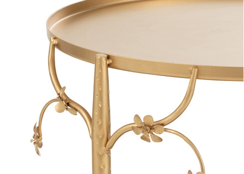 Abilaud FLORA kuldne, 48x48xH49 cm