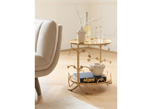 Abilaud FLORA kuldne, 48x48xH49 cm