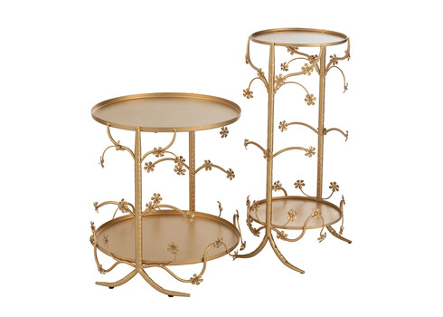 Abilaud FLORA kuldne, 48x48xH49 cm