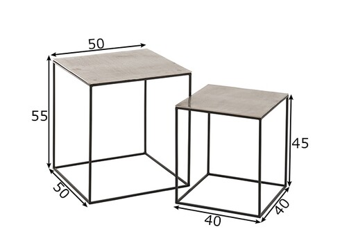 Abilaudade komplekt OXI hõbe, 2 tk