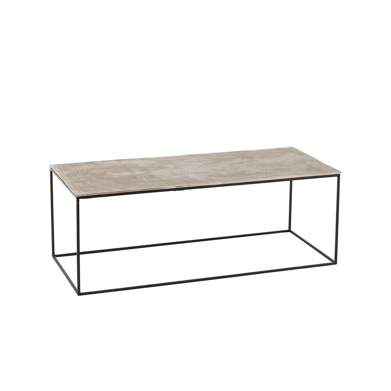 Diivanilaud OXI hõbe, 110x50xH40 cm