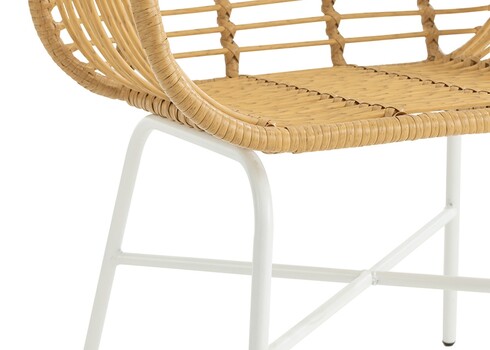 Aiatool RACHELLE pruun / valge, 68x67xH88 cm, 2 tk