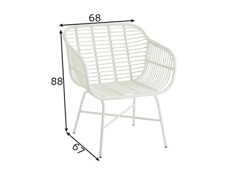 Aiatool RACHELLE valge, 68x67xH88 cm