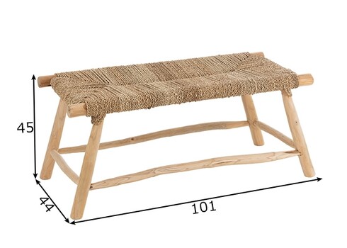 Pink TIMO pruun, 101x44xH45 cm